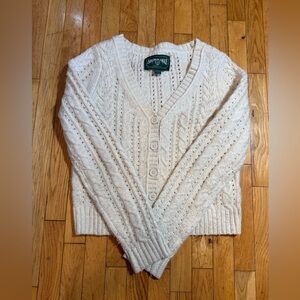 American Eagle Outfitters Women's Ivory Cardigan #605